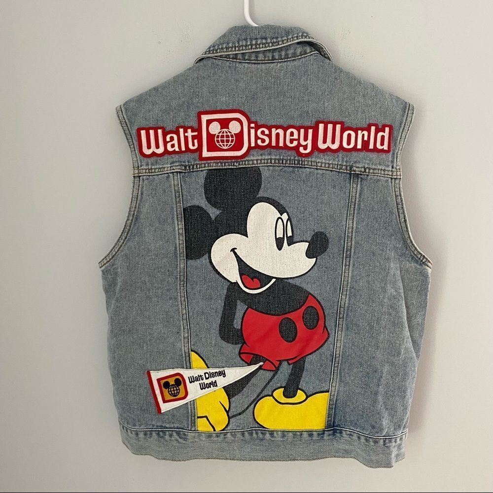 Walt Disney World Pennant Denim Vest for Women